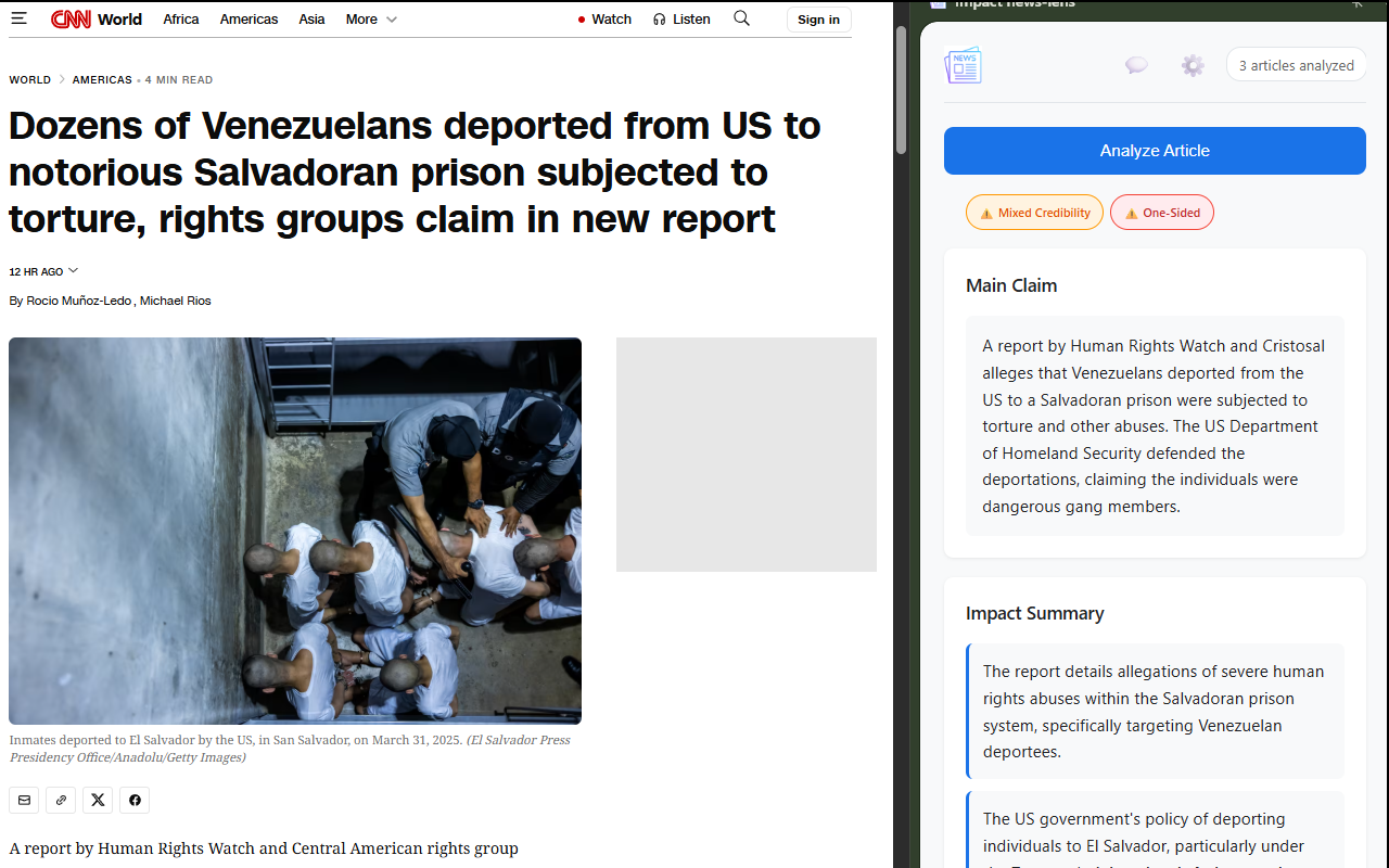 News Bias & Credibility Detector - Impact News Lens - 截图 3