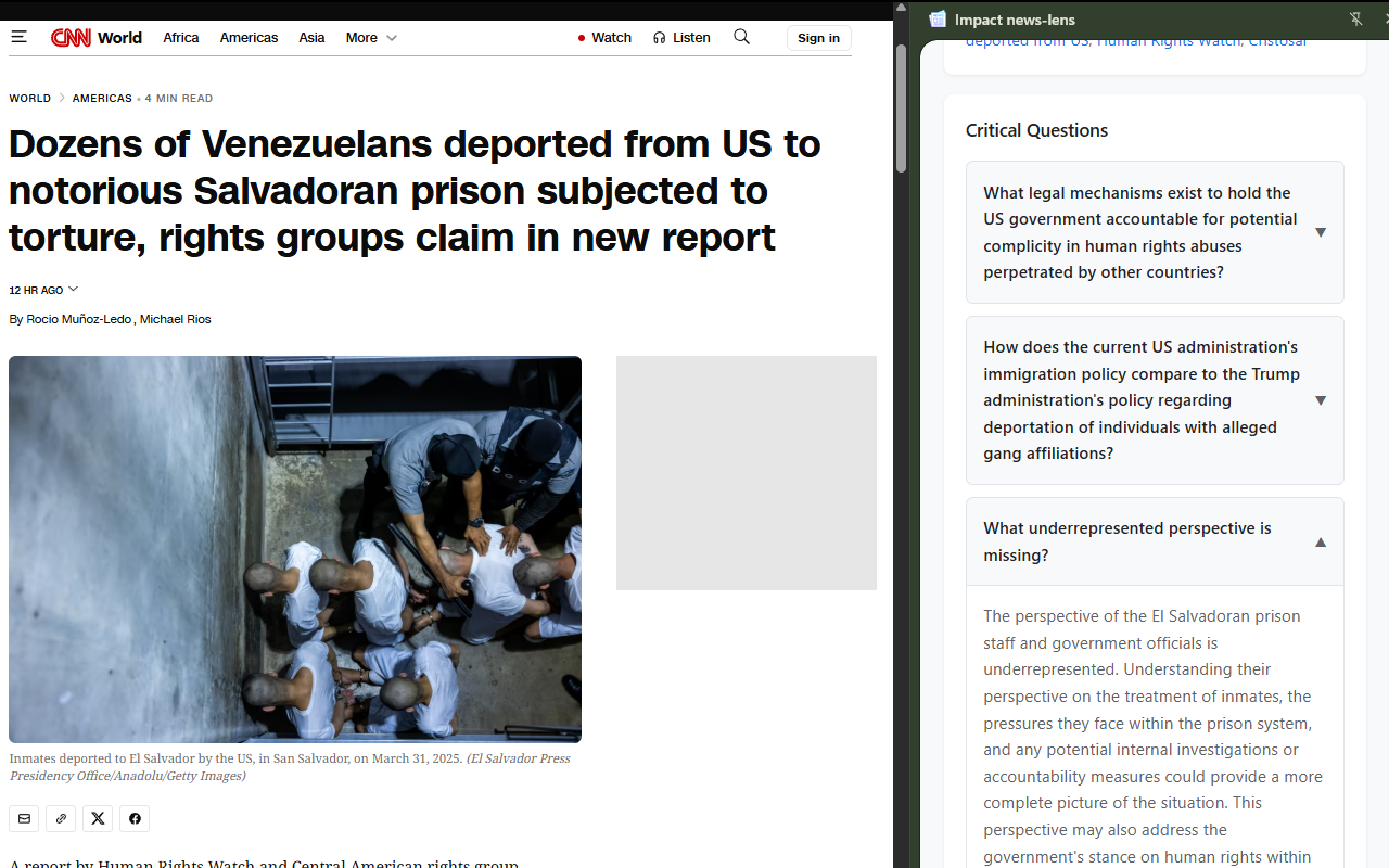 News Bias & Credibility Detector - Impact News Lens - 截图 4