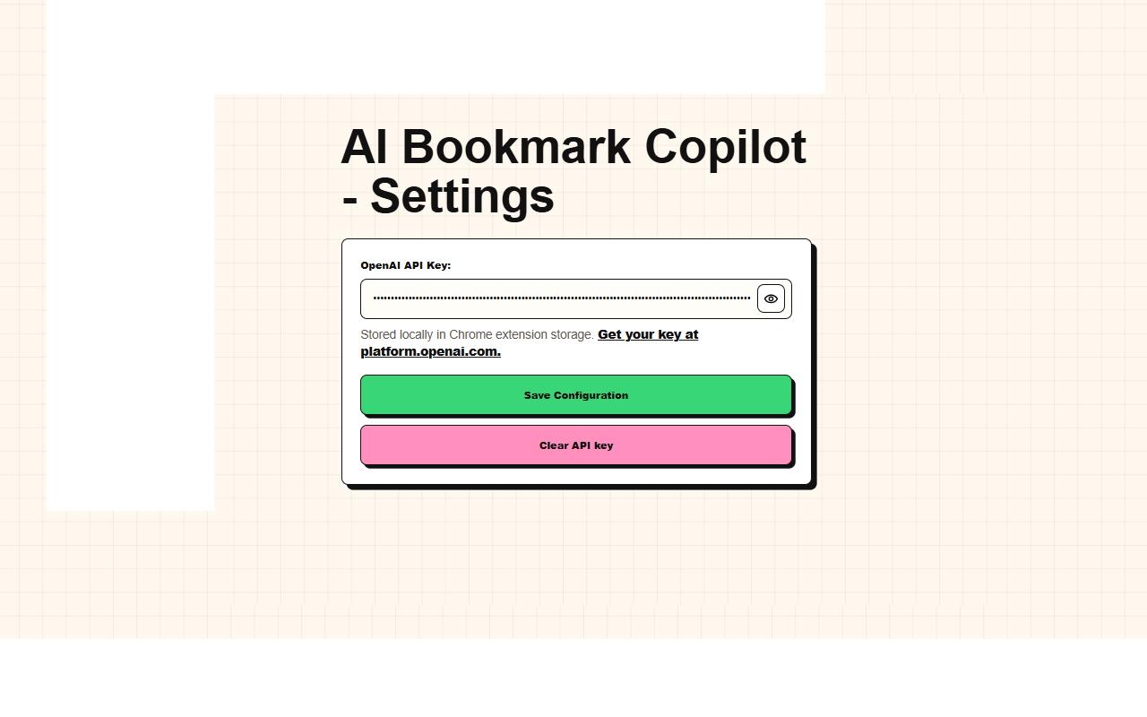AI Bookmark Copilot - 截图 2