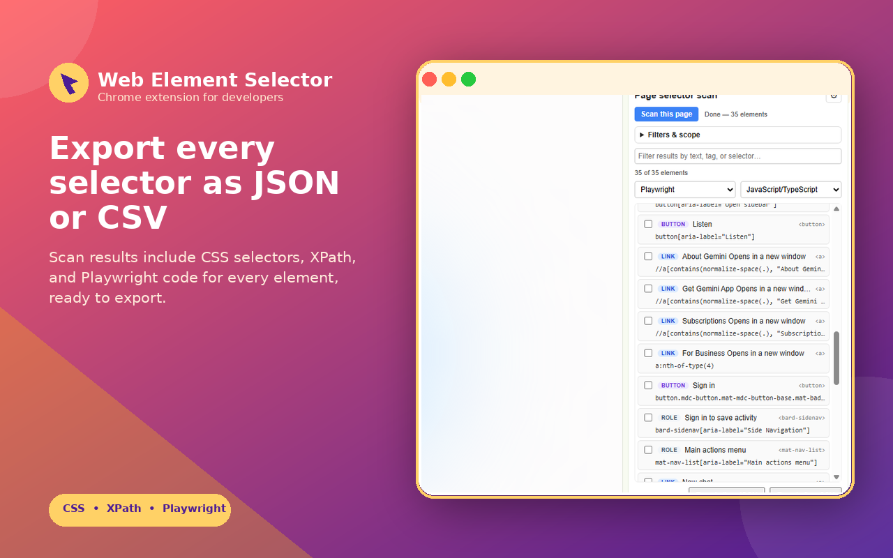 Web Element Selector Generator - 截图 3
