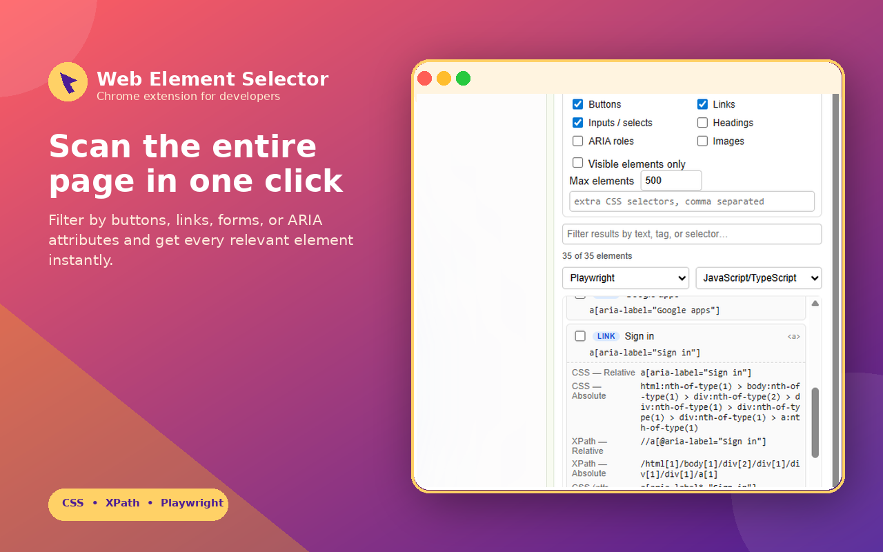 Web Element Selector Generator - 截图 4