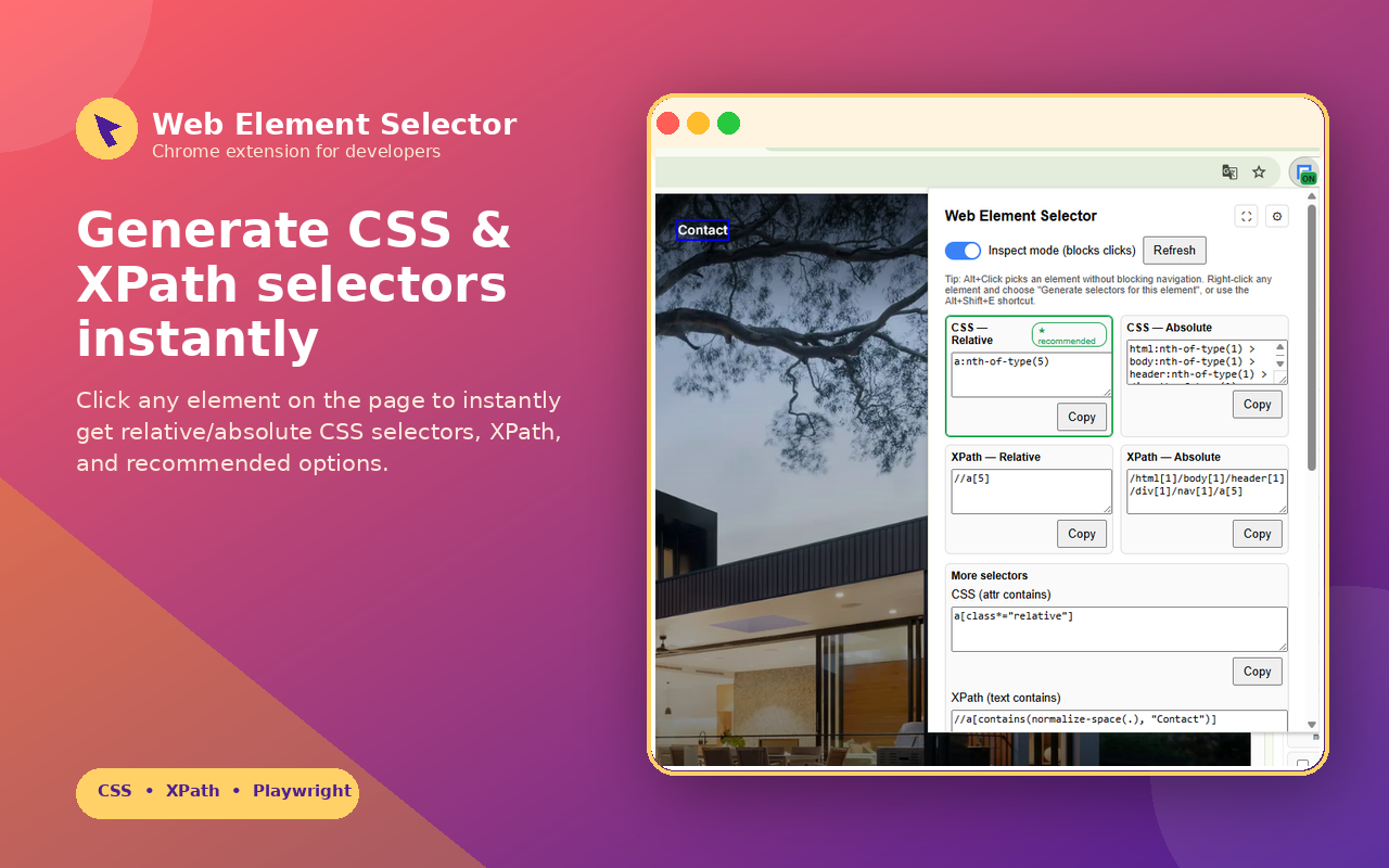 Web Element Selector Generator - 截图 5