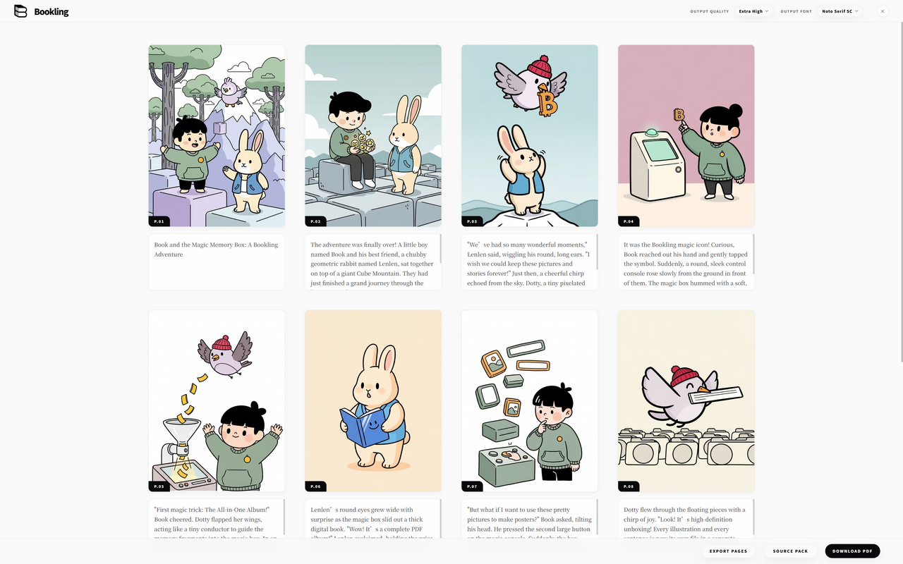 Bookling: Gemini 故事书导出工具 - 截图 1