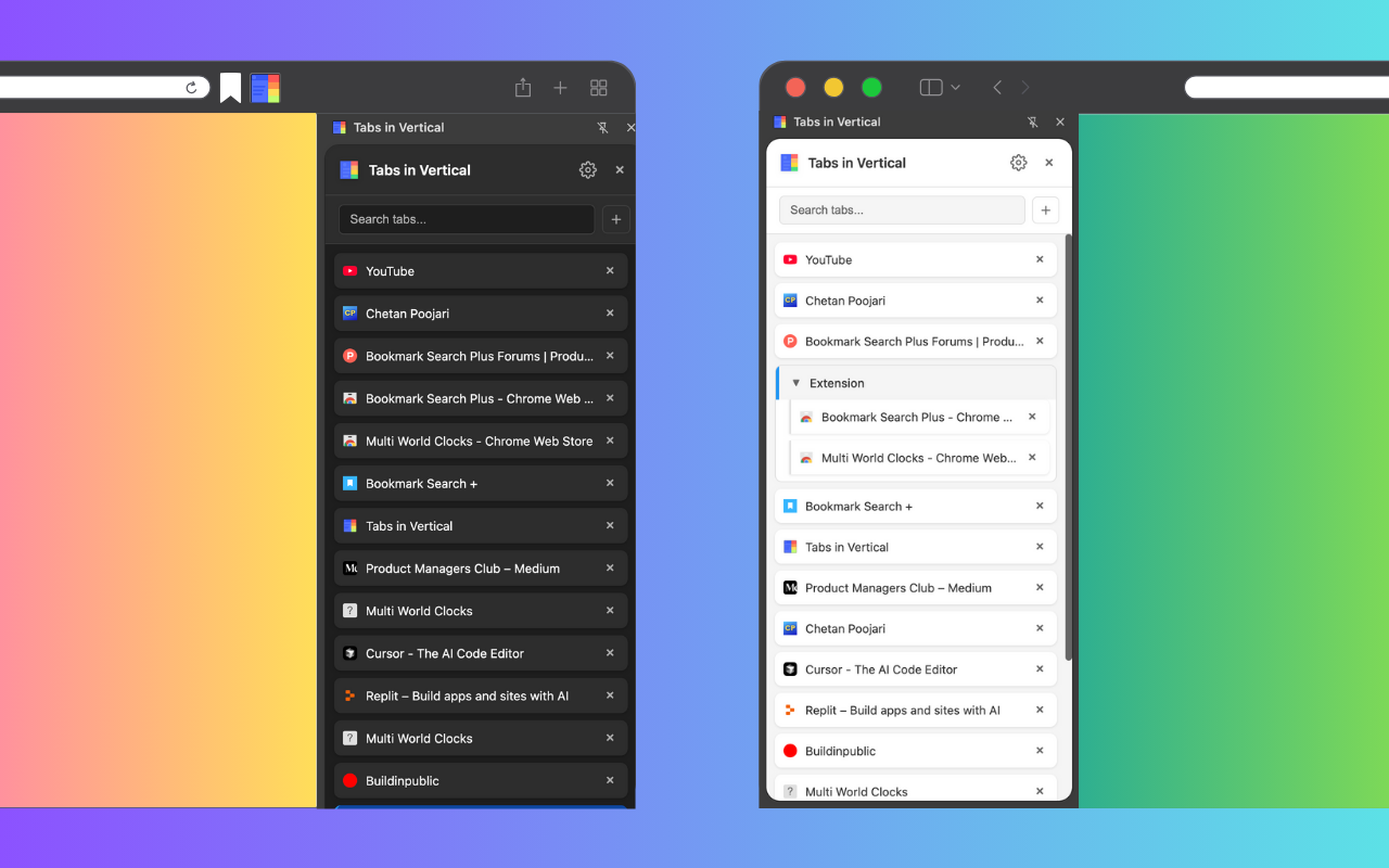 Tabs in Vertical - 截图 3