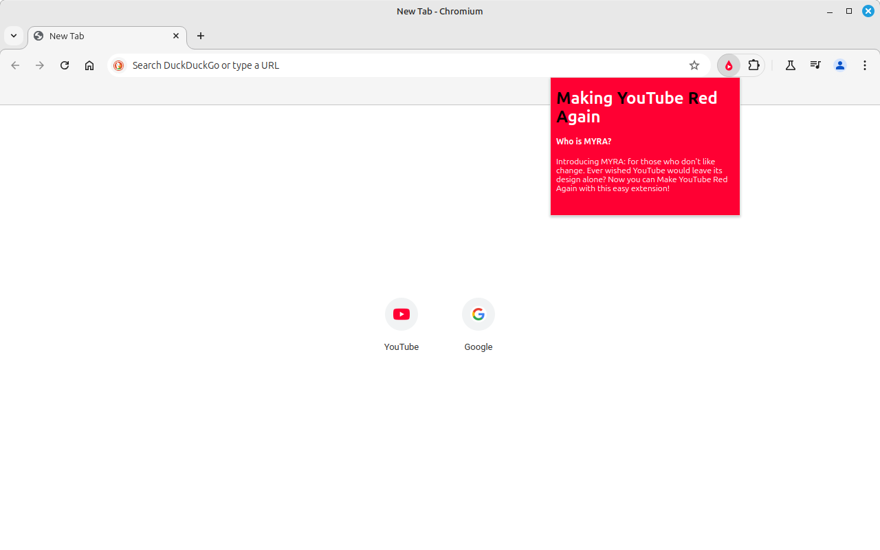 MYRA: Make YouTube Red Again - 截图 1