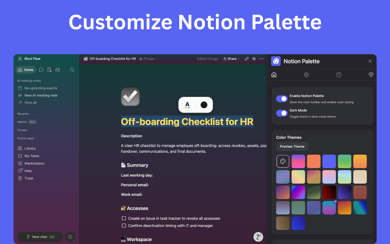 Notion Palette - Customize Notion Color Palette - 截图 4