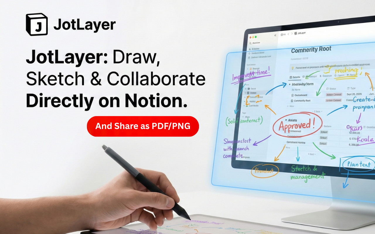 JotLayer - 在 Notion 上绘图和手写笔记 - 截图 3