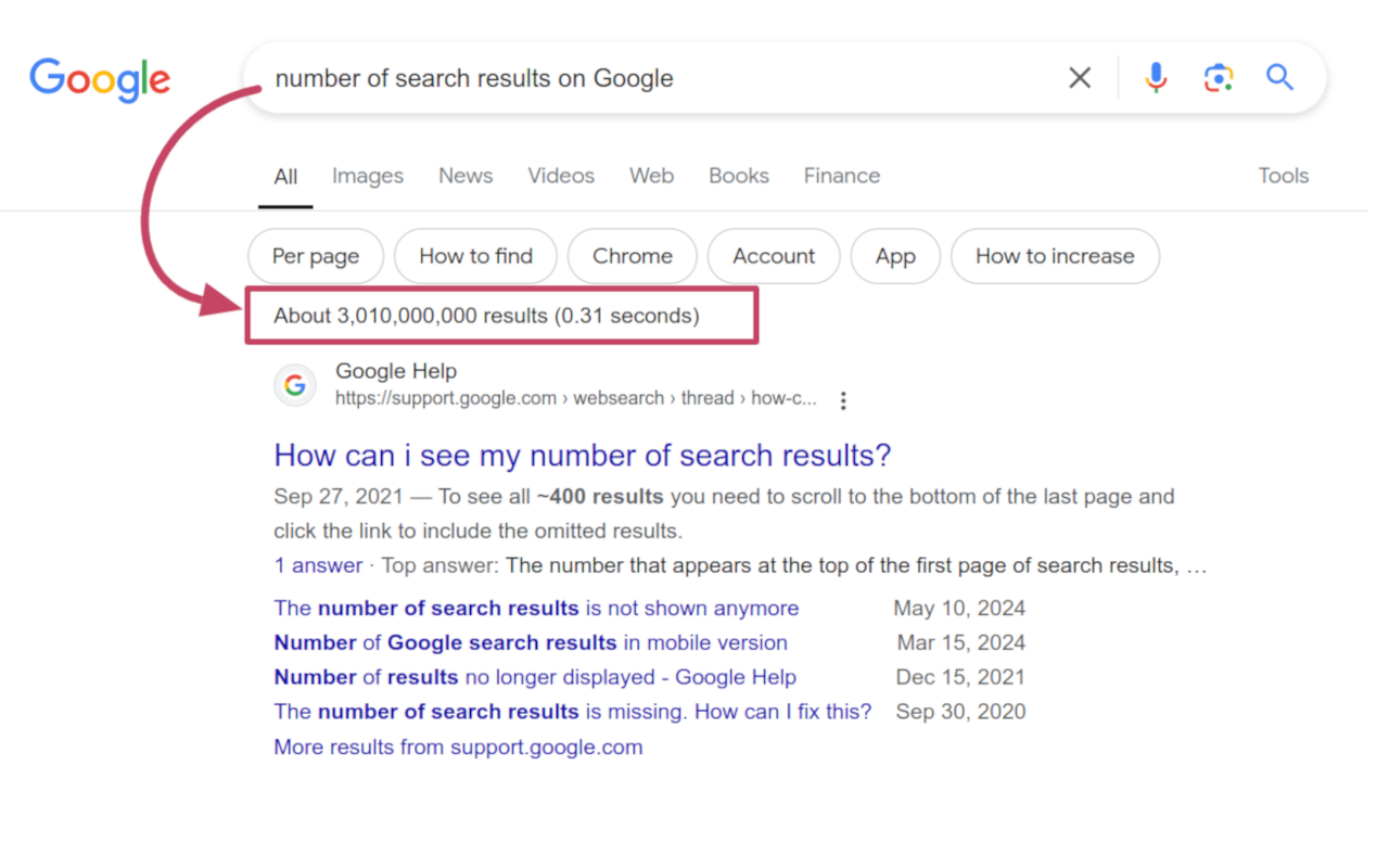 Google Search Results Number - 截图 4