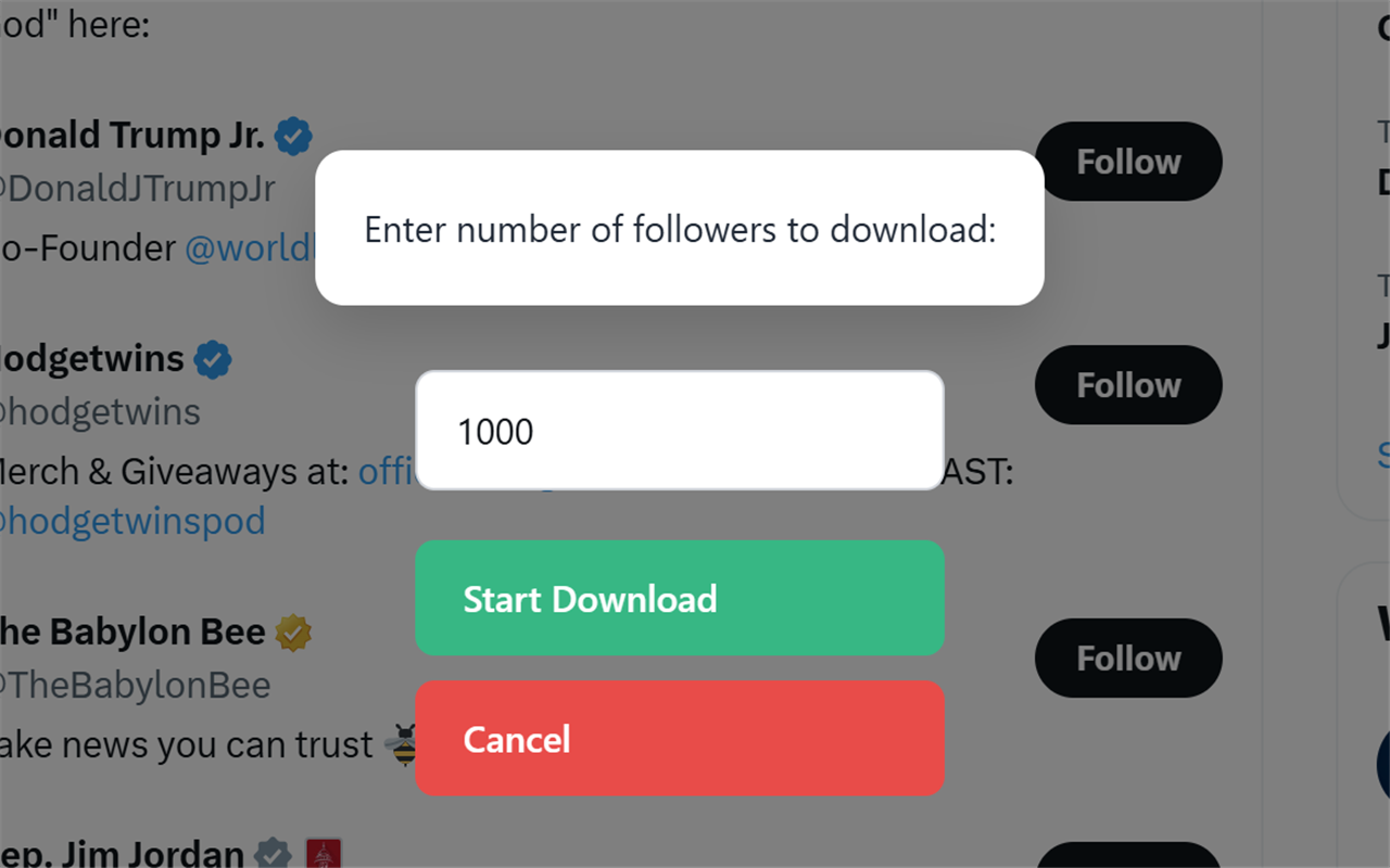 XTract — Export X/Twitter Followers & Following to CSV & JSON - 截图 1