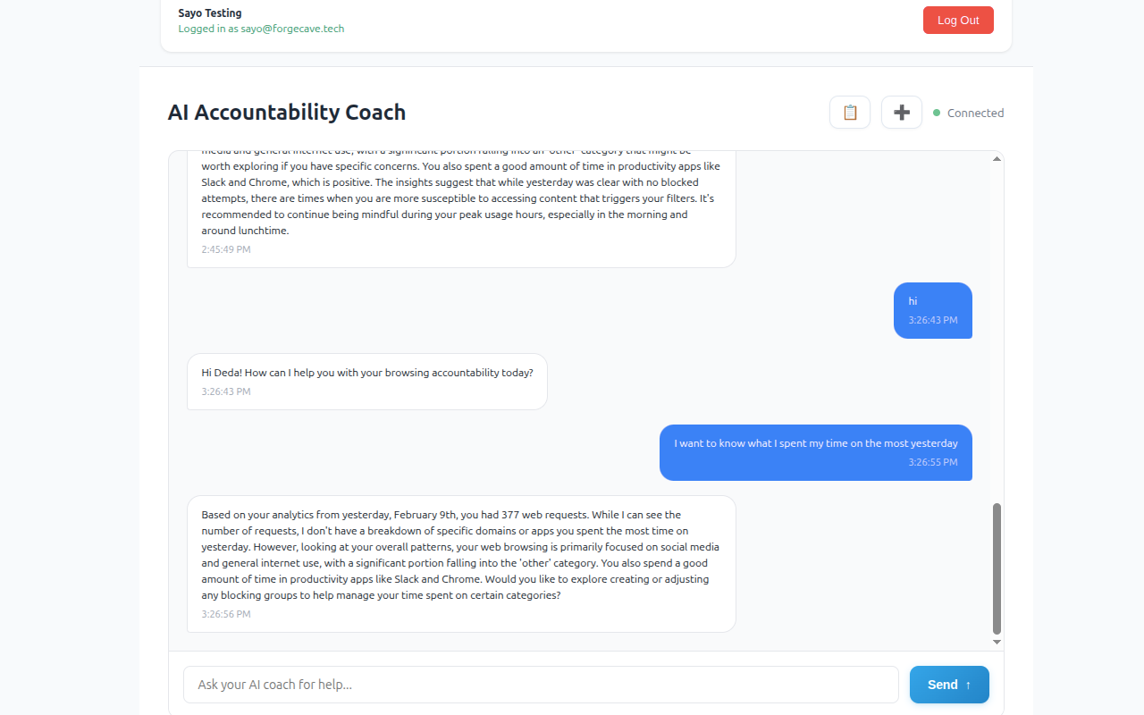 Accountability Shield - Free Website Blocker - 截图 2