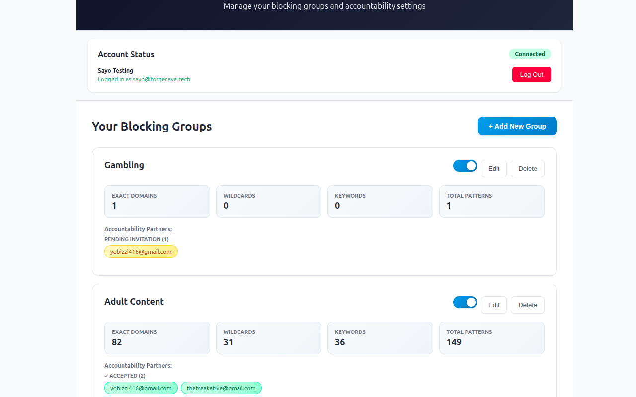 Accountability Shield - Free Website Blocker - 截图 5