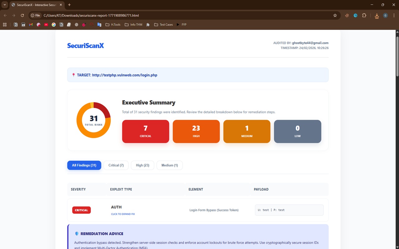SecuriScanX - 截图 1