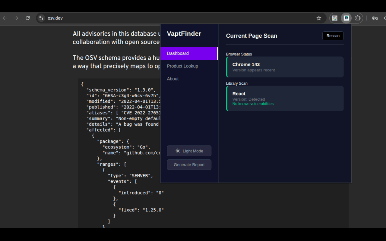 VaptFinder: Vulnerability & Library Detector - 截图 4