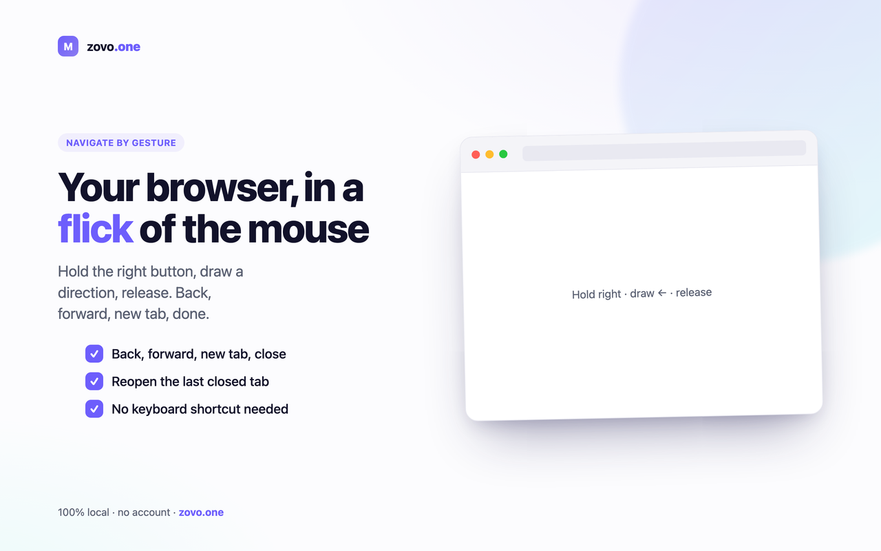 Mouse Gestures - 用简单的鼠标动作浏览网页 - 截图 3