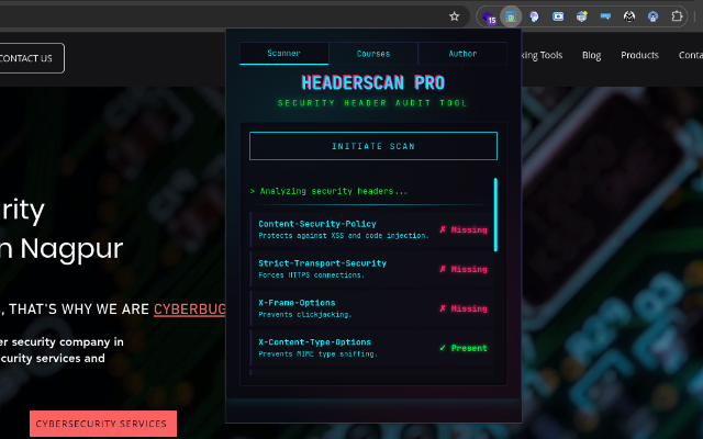 CyberGuard: HTTP Security Header & Vulnerability Scanner - 截图 2