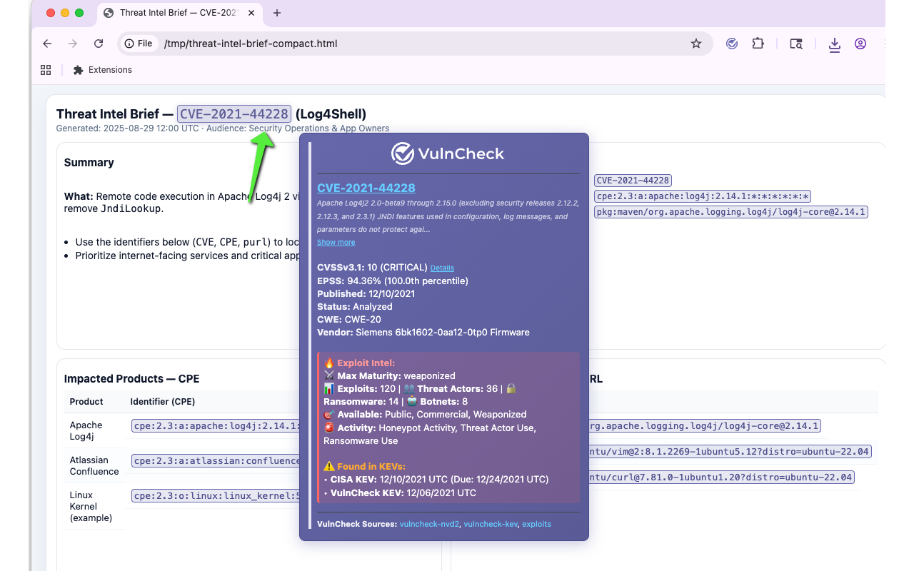 VulnCheck Insights - 截图 2