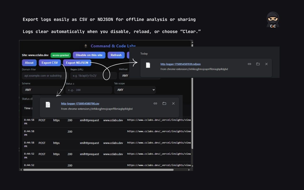 Tiny HTTP/S Logger - 截图 1