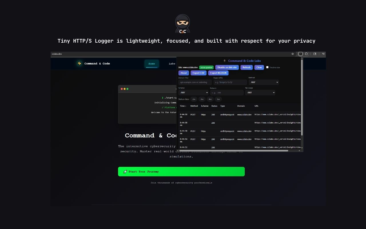 Tiny HTTP/S Logger - 截图 2