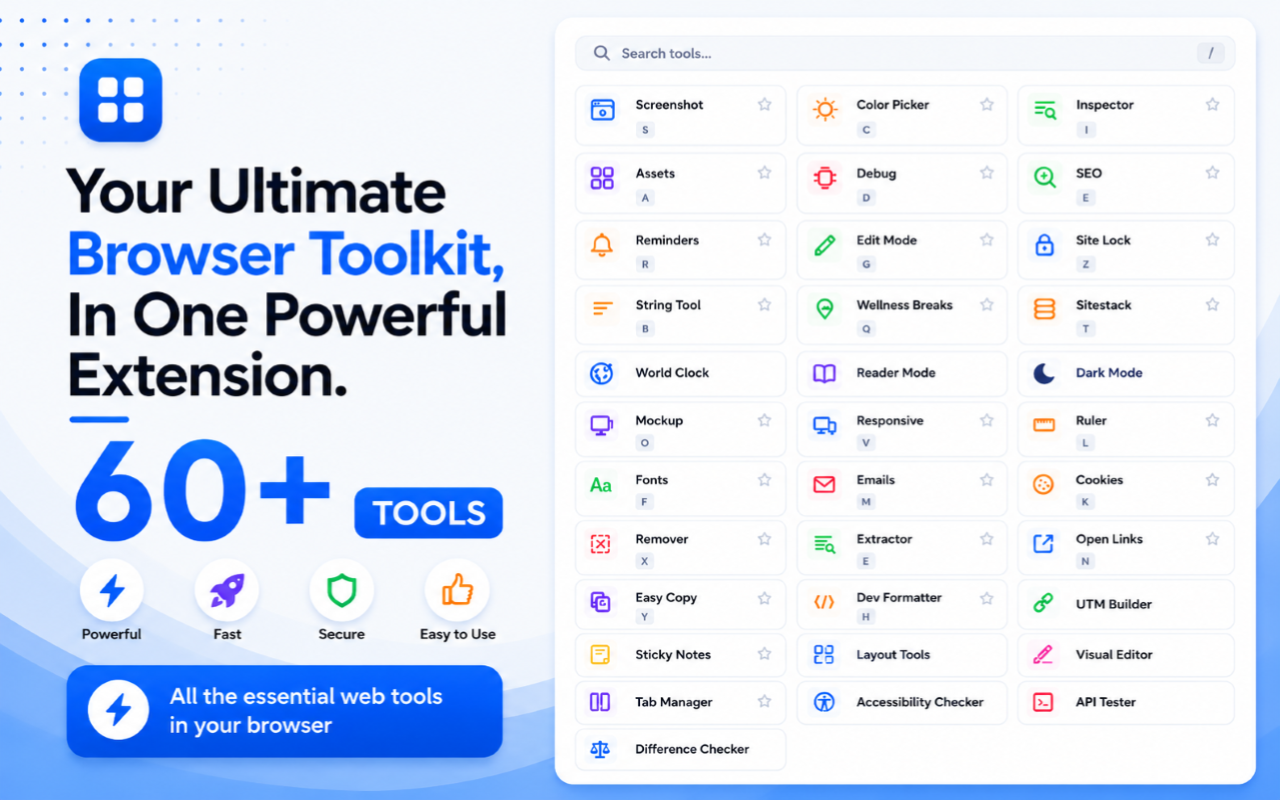 DevToolkit - All your developer tools, one click away - 截图 4