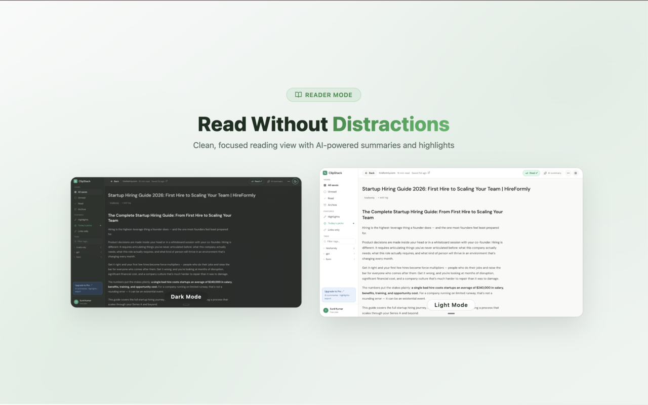 Clipstack — Save Articles & Read Later - 截图 2