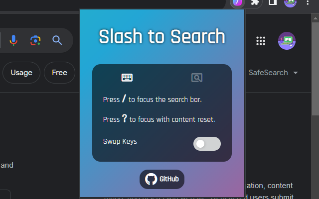 Slash to Search - 截图 2