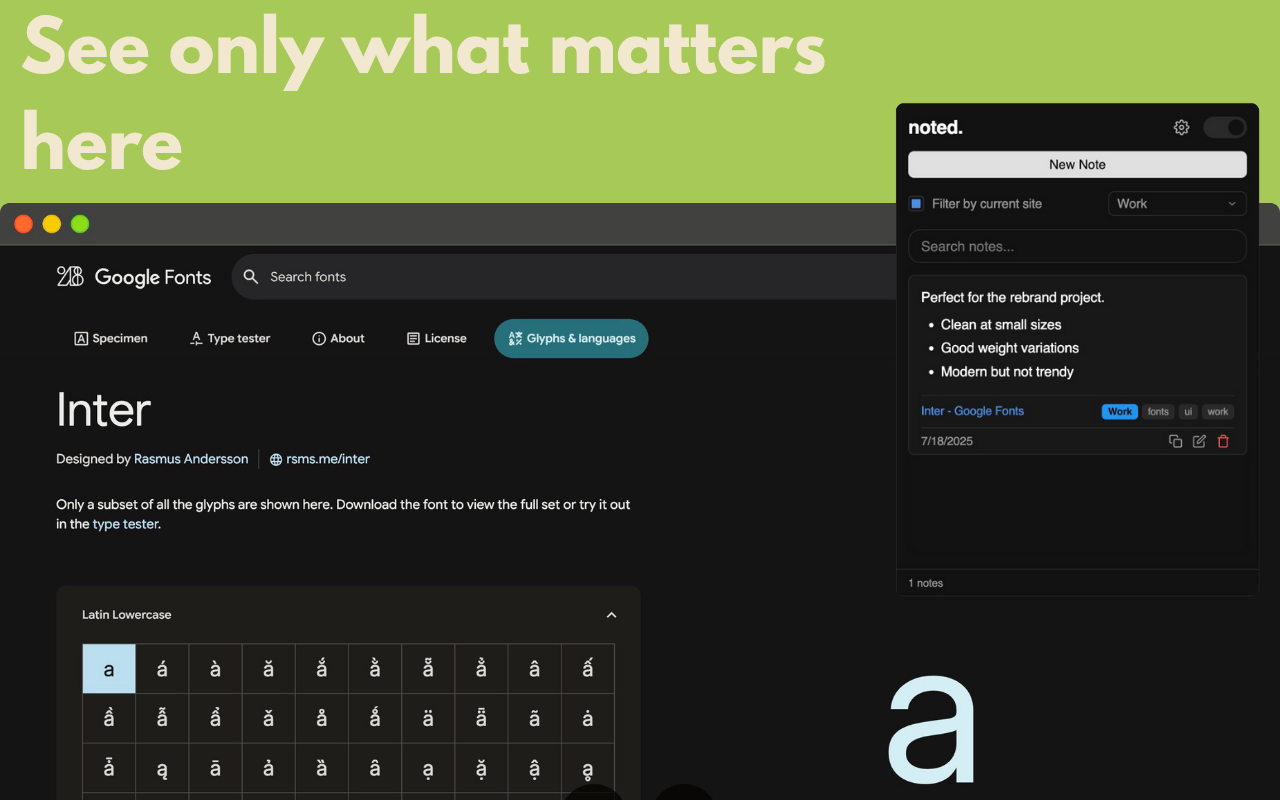 noted | Contextual Note Taking & Web Clipper - 截图 5