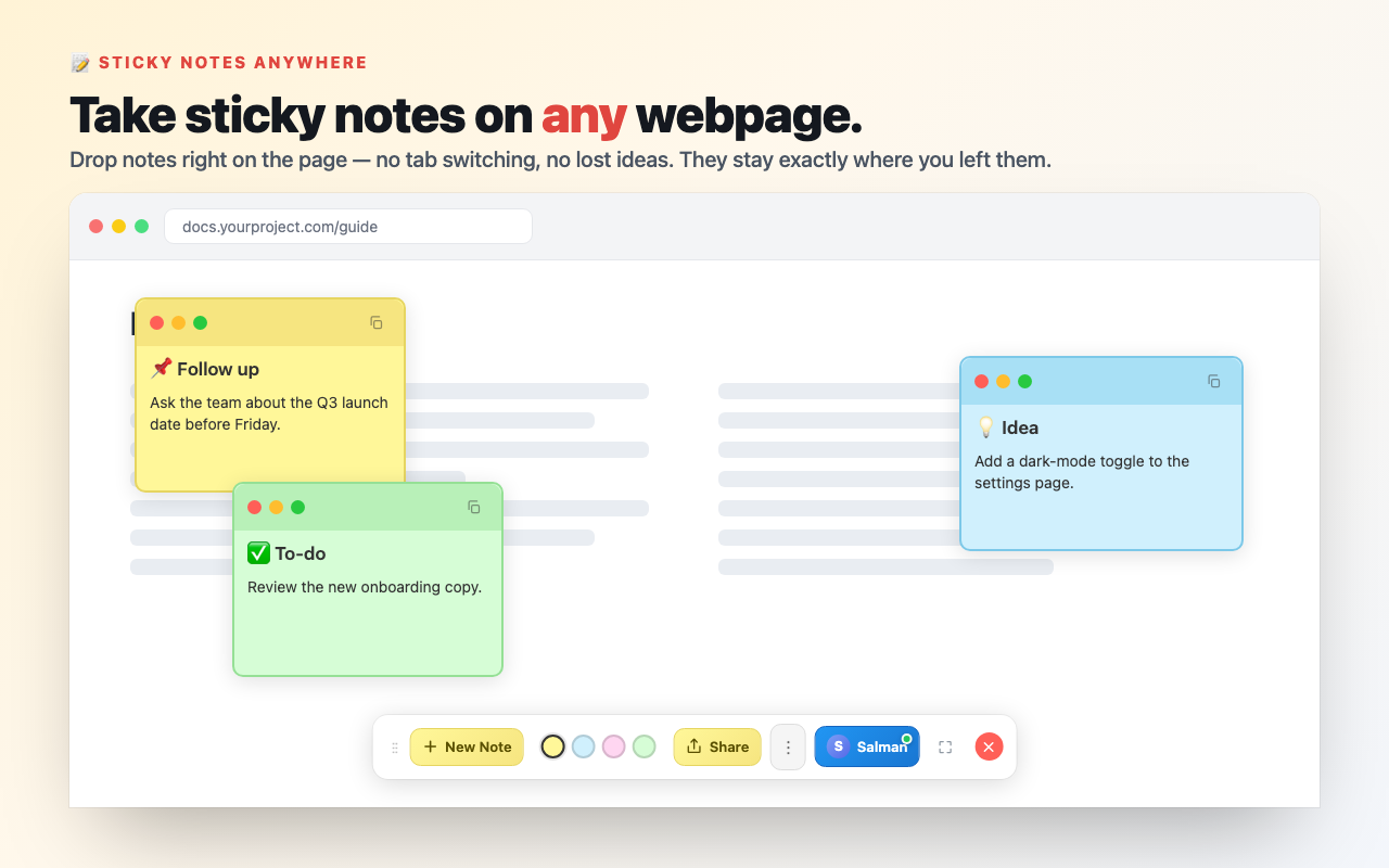 Sticky Notes Anywhere - 截图 4