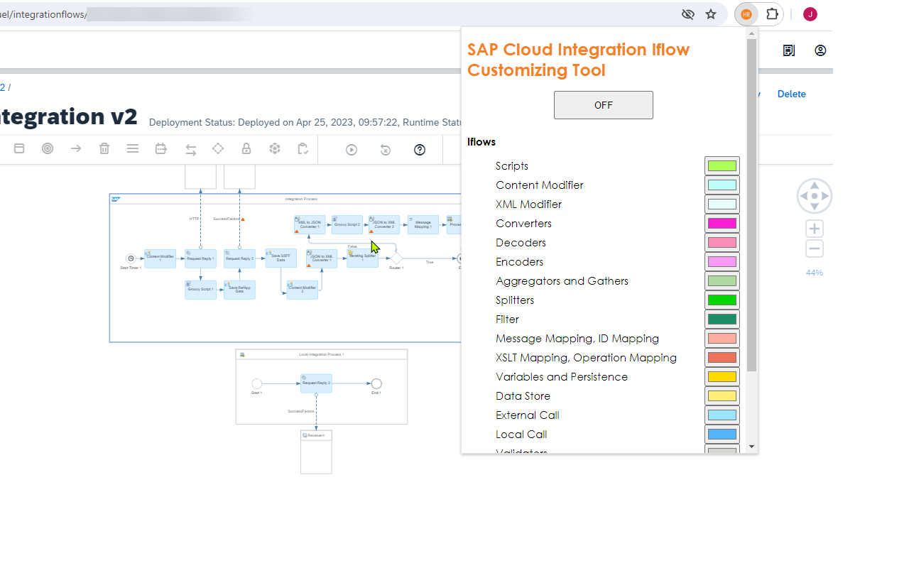 SAP Cloud Integration Iflow Customizing Tool - 截图 2