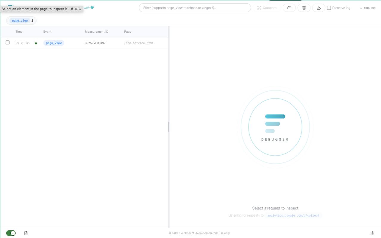 Felix Debugger – GA4 Network Inspector - 截图 3