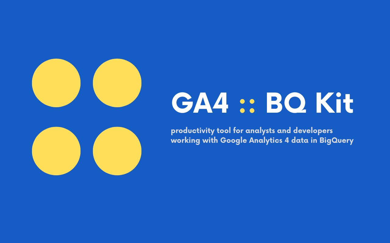 GA4::BQ Kit - 截图 2