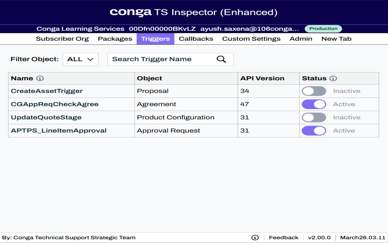 Conga TS Inspector (Enhanced) - 截图 4