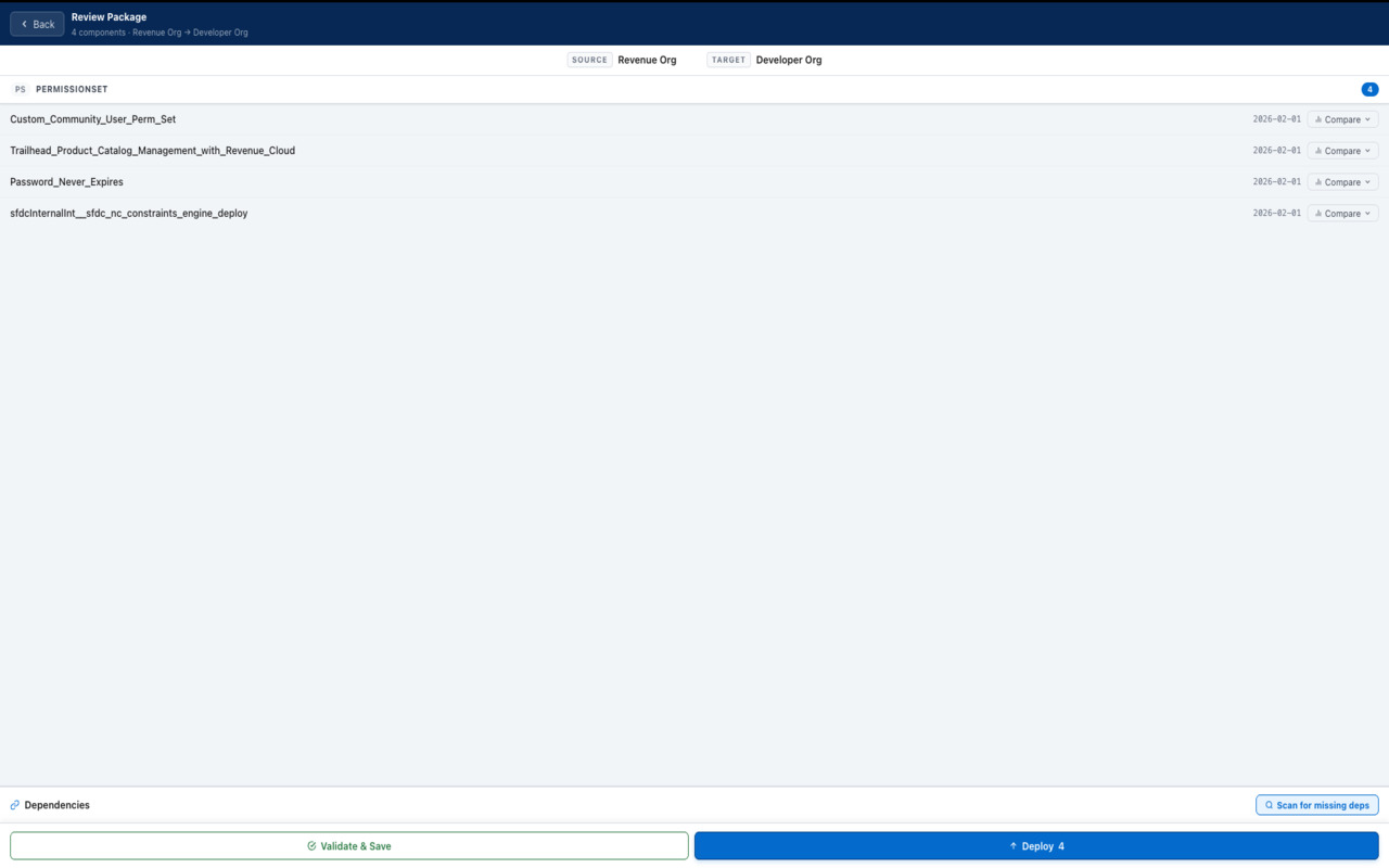 DeployForce – Salesforce Deployment Manager - 截图 4
