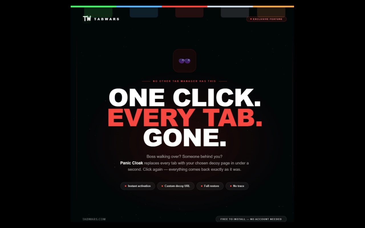 TabWars – Tab Manager & Session Saver - 截图 4