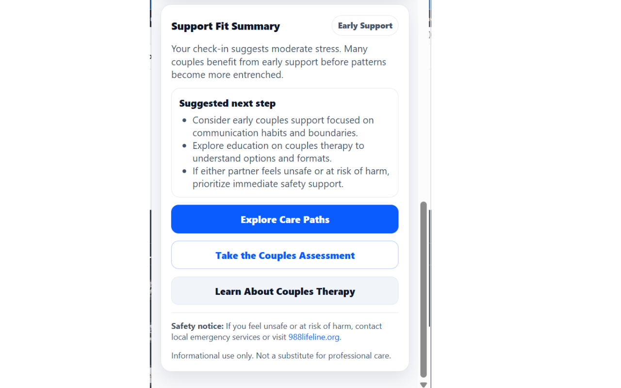 Couples Mental Health Check-In | CouplesRehab - 截图 1