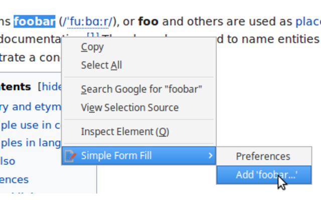 Simple Form Fill - 截图 1