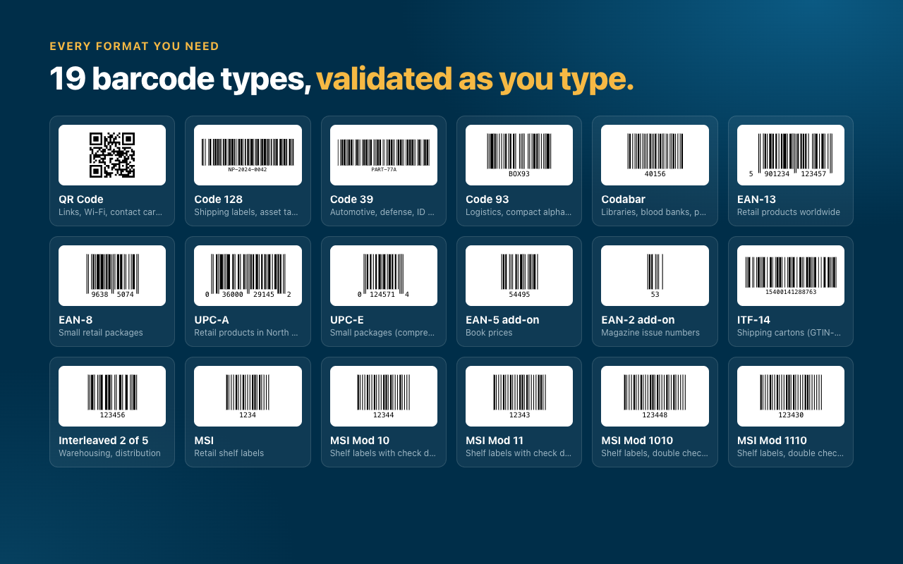 Free Barcode & QR Code Generator - 截图 2