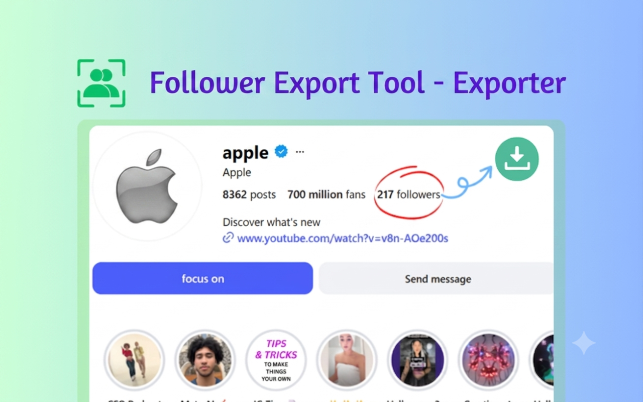 InExporter - 导出关注者 - 截图 1