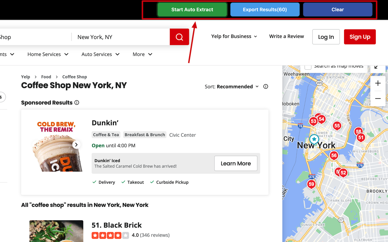 Yelp 爬虫 - 截图 1