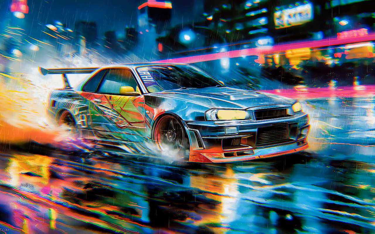 Nissan Skyline GT-R R34 Live Wallpaper - 截图 3