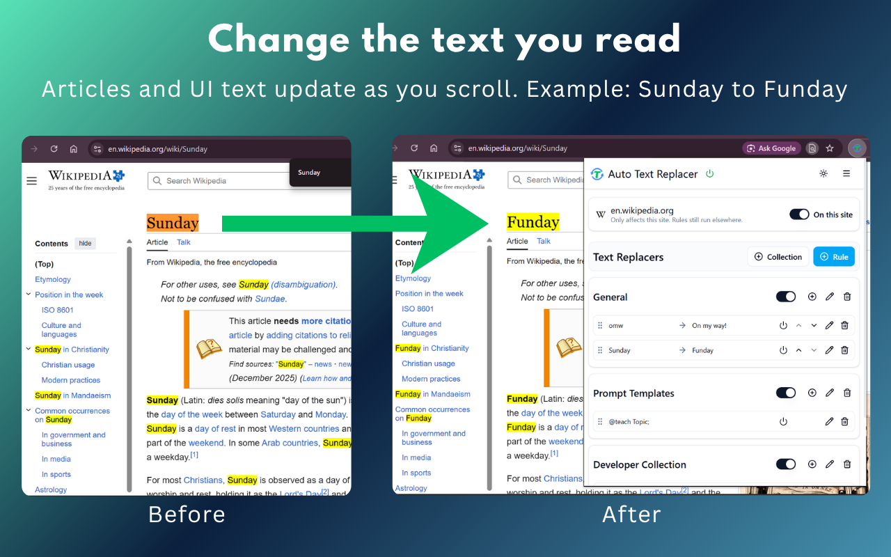 Auto Text Replacer - 截图 3