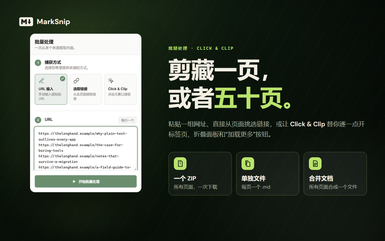 MarkSnip - 网页转 Markdown 剪藏 - 截图 5