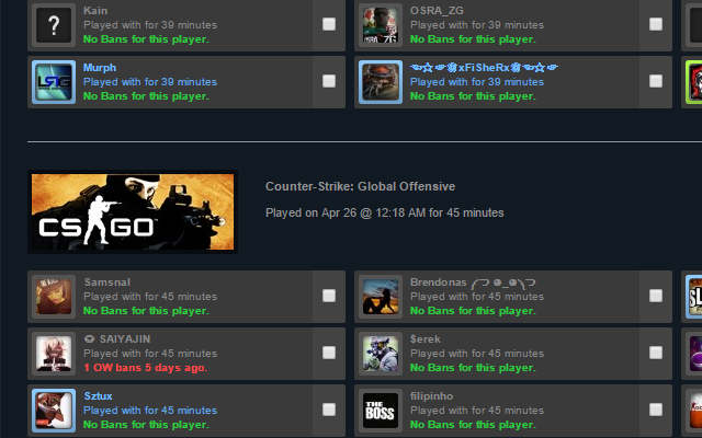 Ban Checker for Steam - 截图 3