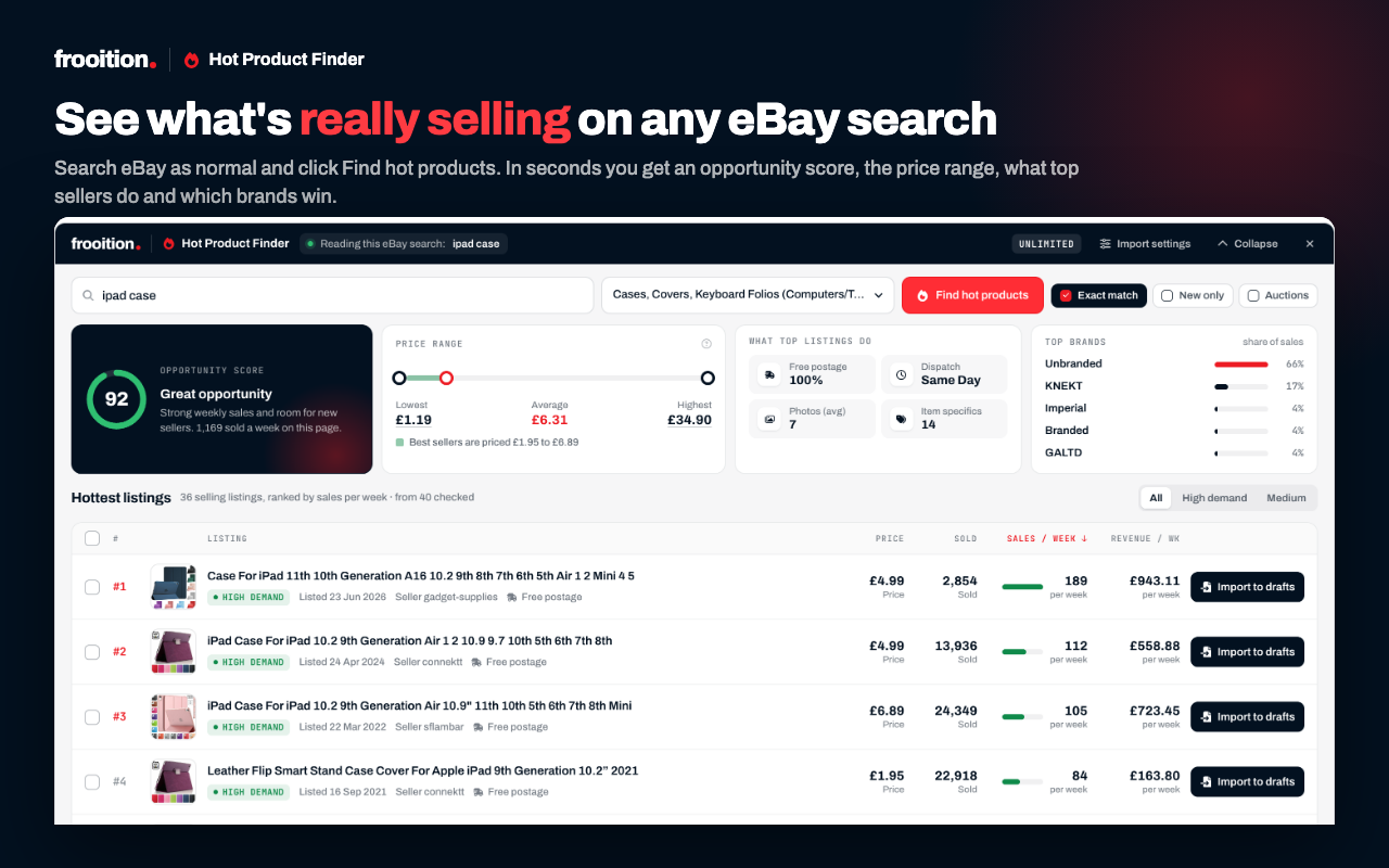 eBay Hot Product Finder - 截图 2