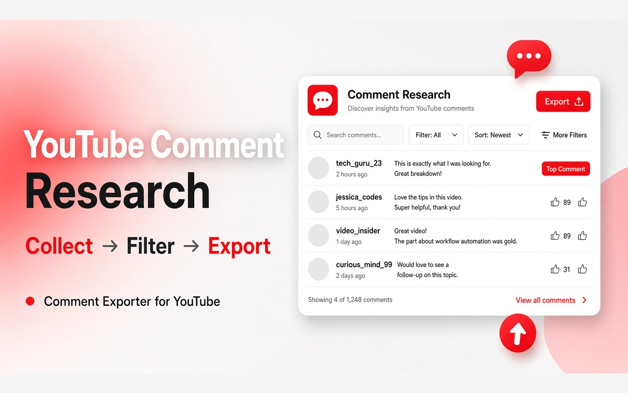 Comment Exporter for YouTube - 截图 2