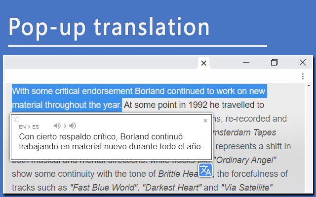 Tab Translate - Translate Text, Pages & PDFs - 截图 1