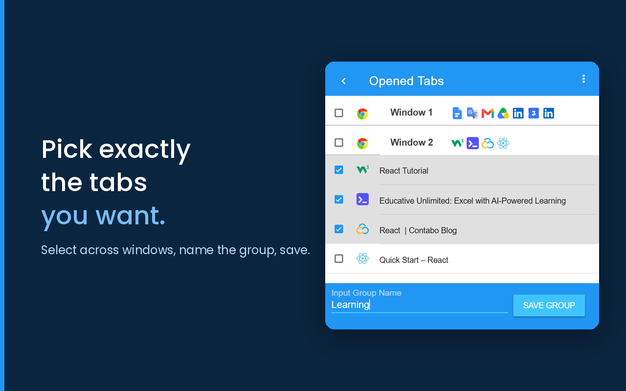 Tab Group – Save, Organize & Restore Your Tabs - 截图 2