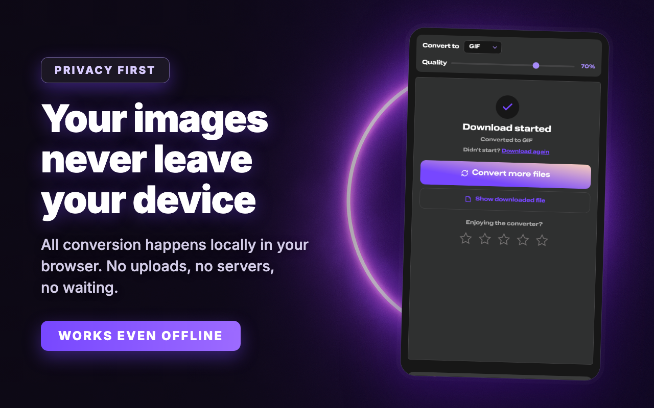 WebP to PNG & JPG 转换器 - AVIF, GIF - 截图 3