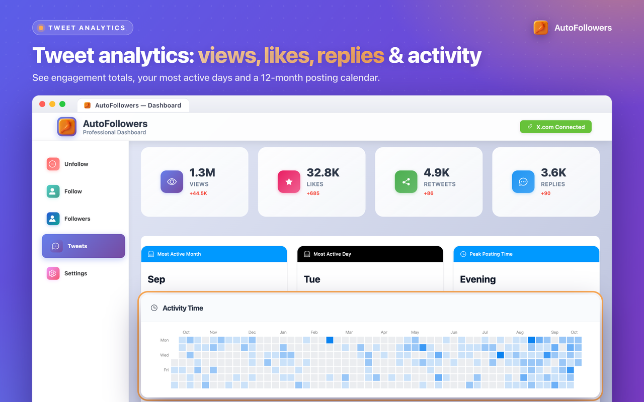 AutoFollowers - Twitter/X 批量取关与关注 - 截图 5