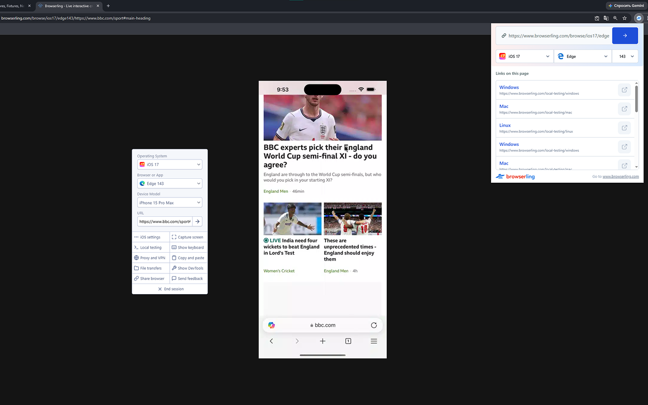 Browserling Web Testing & Cybersecurity Sandbox - 截图 2