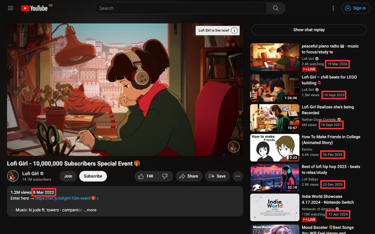 Show YouTube Video Upload Date - 截图 4